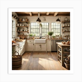 Farmhouse Kitchen 3 Art Print