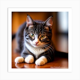 beautiful cat Art Print