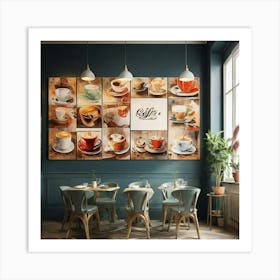 Coffee Shop Wall Art Art Print