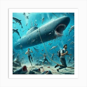 Scuba Diving Art Print