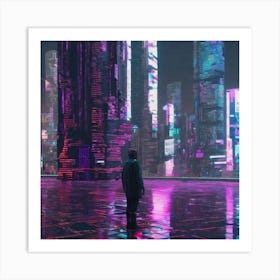 Futuristic Cityscape 192 Art Print