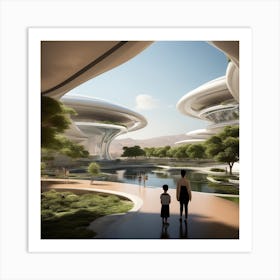 Futuristic City 278 Art Print