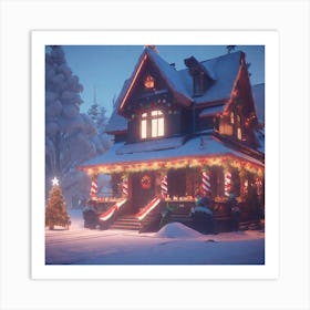 Christmas House 177 Art Print