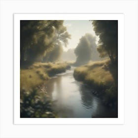 River In The Woods 16 Art Print