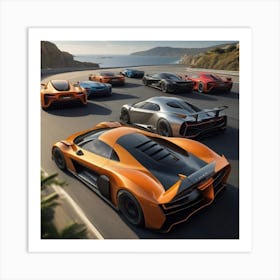 Mclaren Supercars Art Print