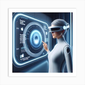 Futuristic Woman 29 Art Print