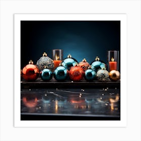 Christmas Ornaments 21 Art Print