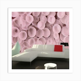 Pink Cell Wall Mural Art Print