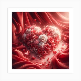 Valentine'S Day Roses Art Print