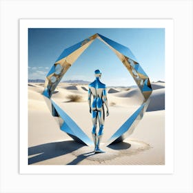 Man In The Desert 31 Art Print