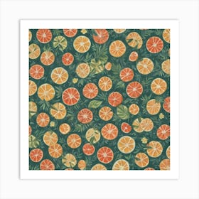 Orange Slices Art Print