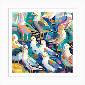 Seagulls 8 Art Print