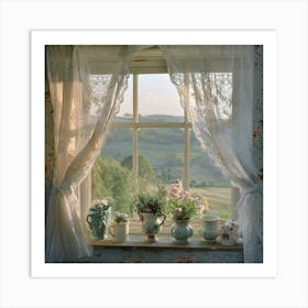 Stockcake Serene Window View 1719802764 Art Print
