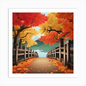 AUTUMN LEAF ART Art Print