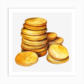 Pile Of Gold Coins 2 Art Print