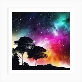 Sky And Trees Art Print