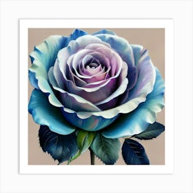 Blue Rose 2 Art Print