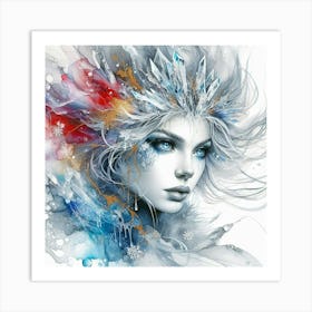 Winter Girl Art Print