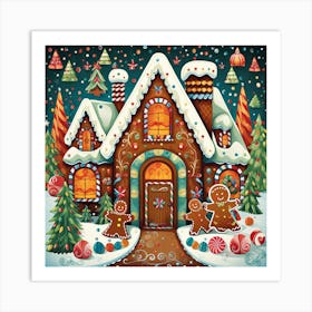 Gingerbread House 3 Art Print