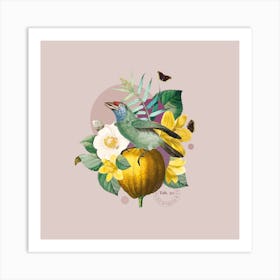 Flora & Fauna with Bee Eater 1 Art Print