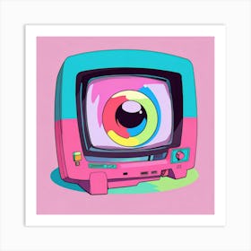 Tv Retro 2 Art Print