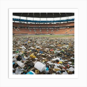 Stadium Full Of Garbage 4 Art Print