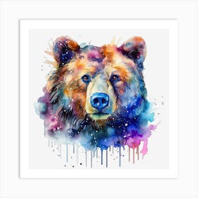 Watercolor Bear 1 Poster