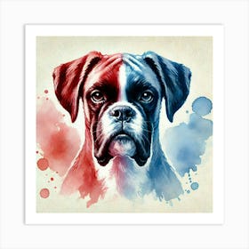 Watercolor Boxer 2 Art Print