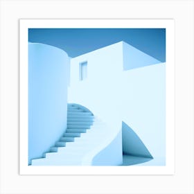 Monochromatic urban minimal landscape Art Print