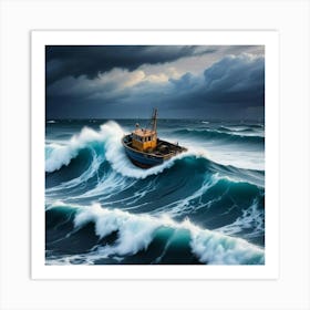 Stormy Seas 5 Art Print