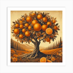 Orange Tree 2 Art Print