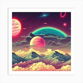 Pixel Art 2 Art Print