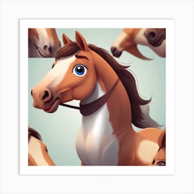 Horse Portrait Art Print