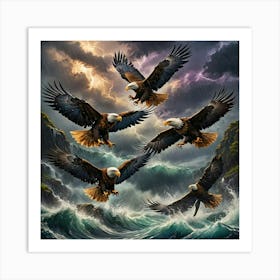 Bald Eagles Art Print