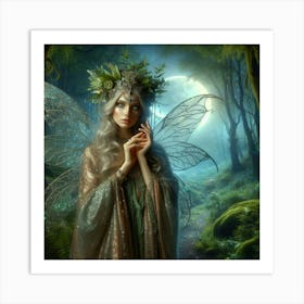 Fairy In The Forest 8 Art Print