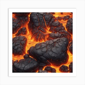 Lava texture 26 Art Print