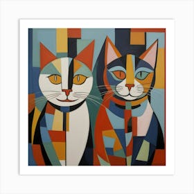 Two Cats 2 Art Print