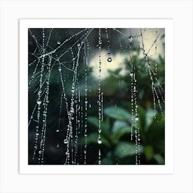 Raindrops On A Window Art Print