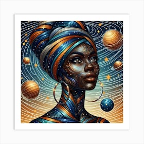 Vesperina Celestial Portrait Art Print