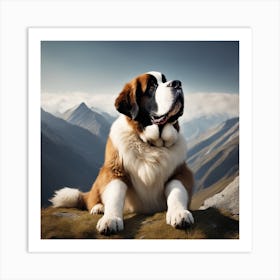 St Bernard Art Print