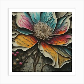 Paper Flower Art Print