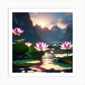 Lotus Flower 11 Art Print