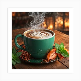 Coffee Cup With Steam 1 Art Print
