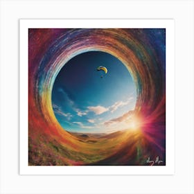 Rainbow Vortex Art Print