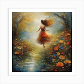 Flower Girl Art Print