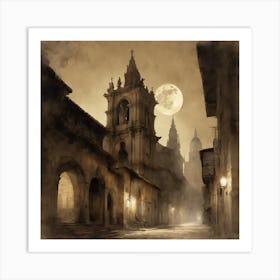 City At Night 3 Art Print