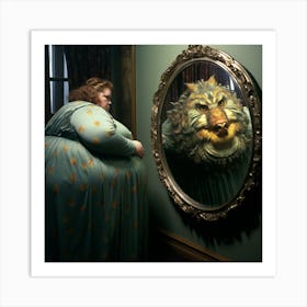 Beast In The Mirror Art Print