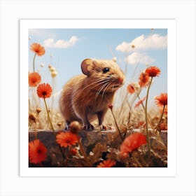 Mouse In The Field 2 Art Print