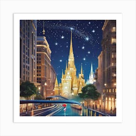 Pixie dust town Art Print