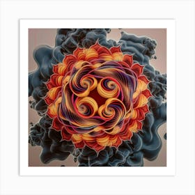 Fractal Flower Art Print